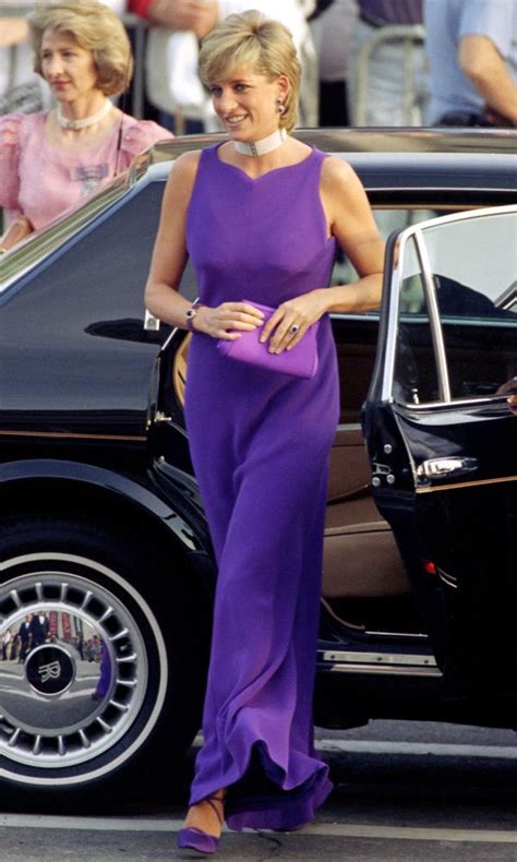 lady diana abito versace|versace purple suit.